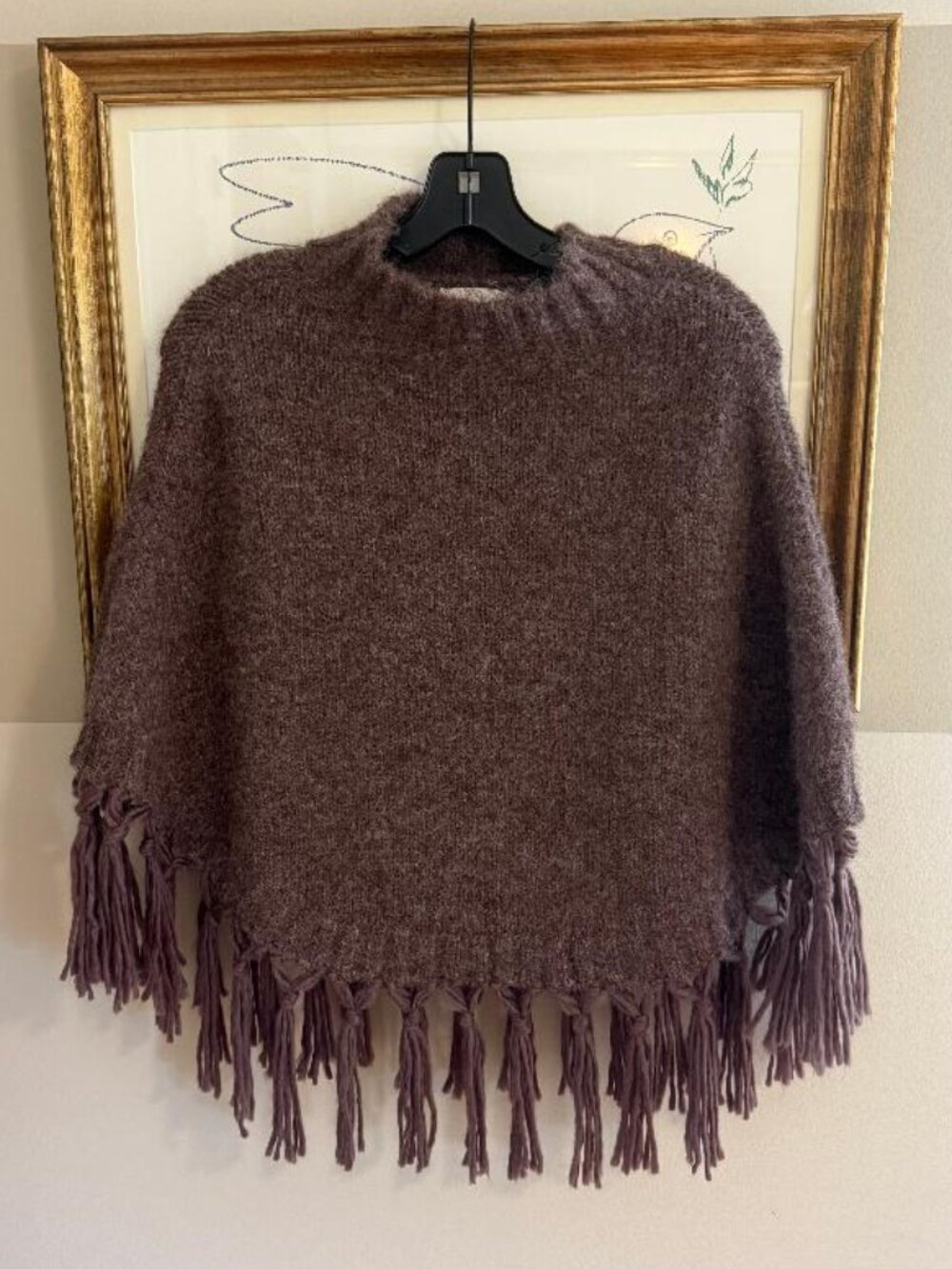 NWOT Free People Emma Knitted Poncho One Size
